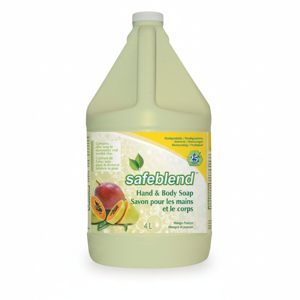 Savon pour les mains et le corps mangue et papaye 4 litres