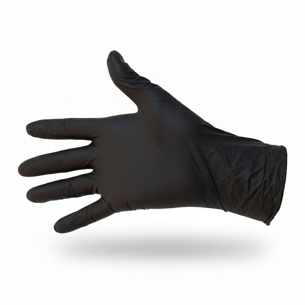 Gants nitrile noir 100 gants/paquet