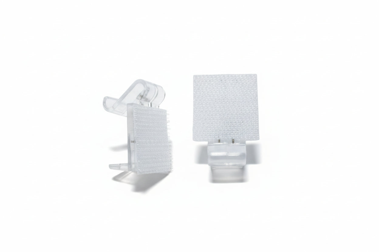 Clip attache pour jupe de table avec velcro 3/4" 100/boite