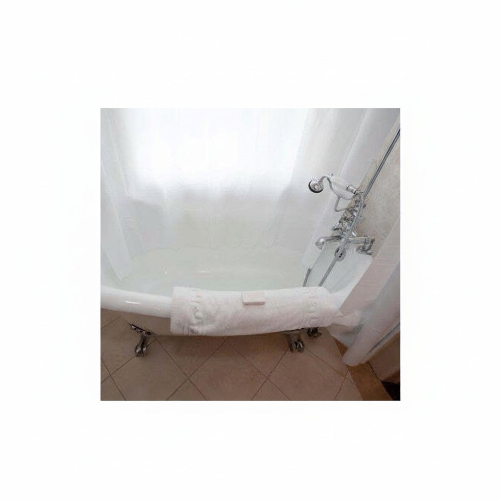 Rideau de douche nylon blanc