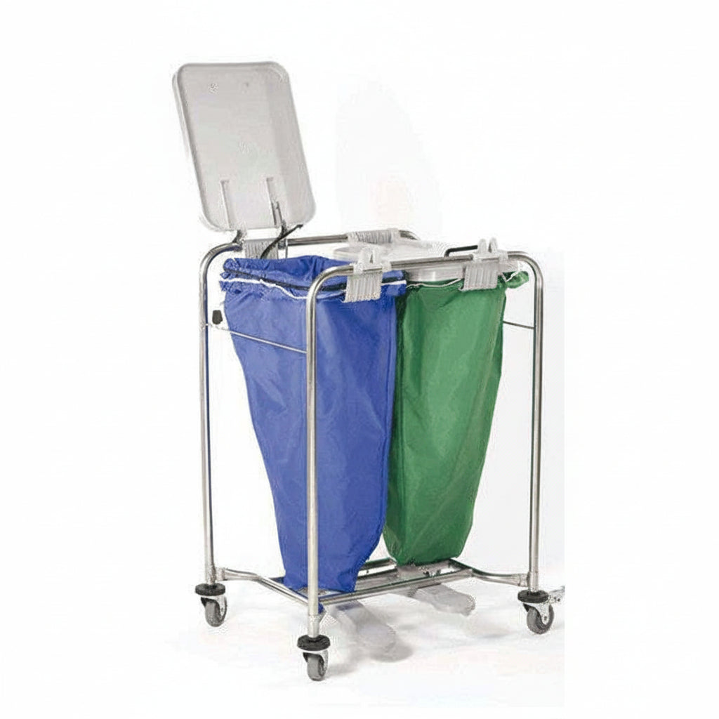 Chariot de buanderie en métal 1 section