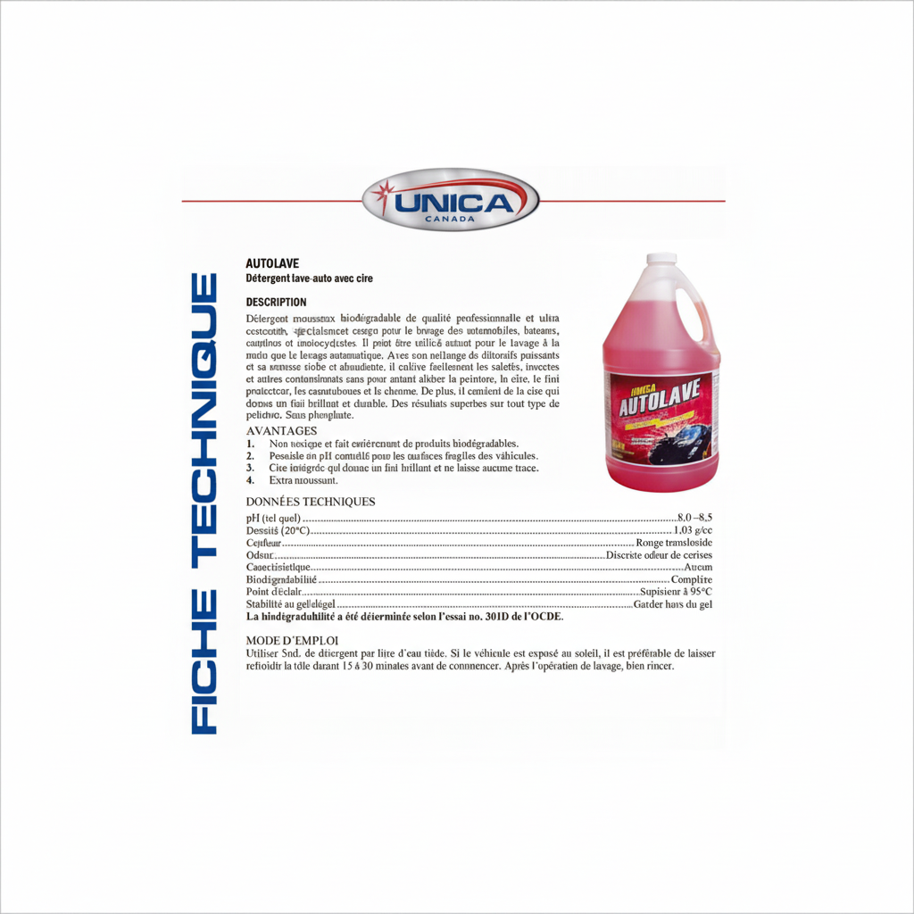 Nettoyant avec cire Autolave 4 litres