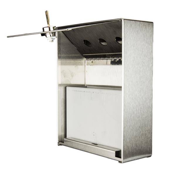 Cendrier en acier inoxydable robuste pour extérieur