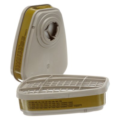 Cartouche contre les gaz multiples et vapeurs organiques 3M 6006 2/paquet