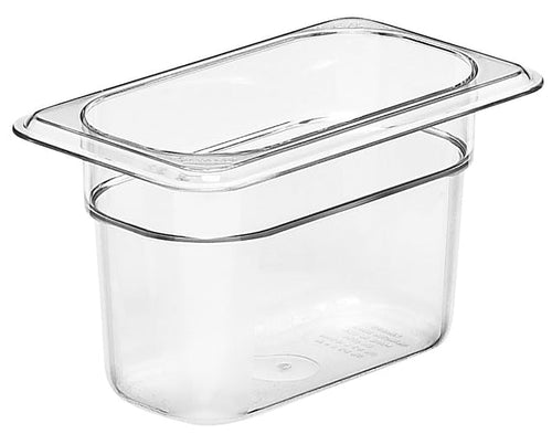 Bac gastronorme polycarbonate clair 1/9 4" Cambro