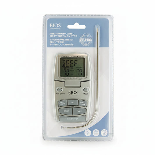 Digital meat thermometer with probe