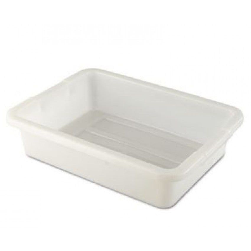Bac robuste blanc Rubbermaid 20" x 15" x 5" 17,5 litres