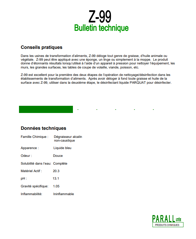 Nettoyant et dégraissant Z-99