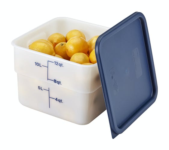 Couvercle carré bleu pour contenant 12, 18, 22L Cambro