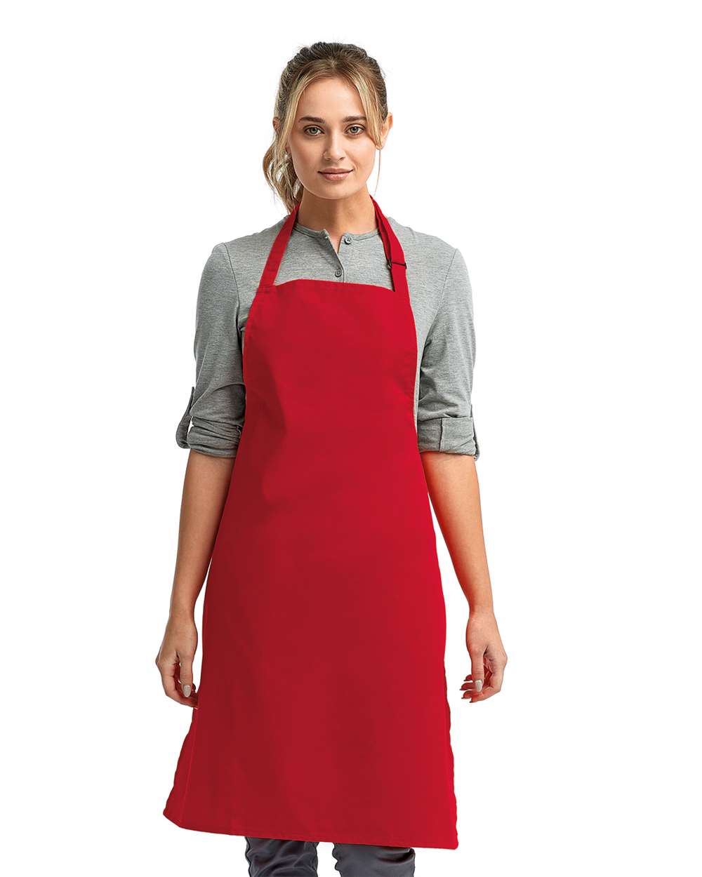 Kitchen artisan apron without pocket