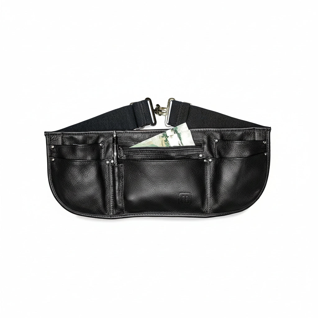 Tablier pour serveurs et serveuses – cuir et nylon souple