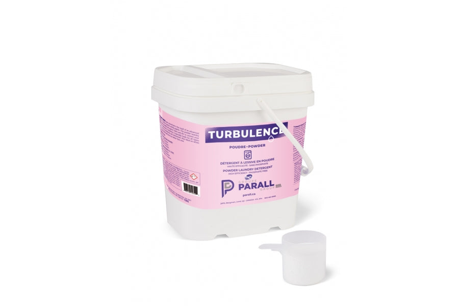 Turbulence détergent poudre