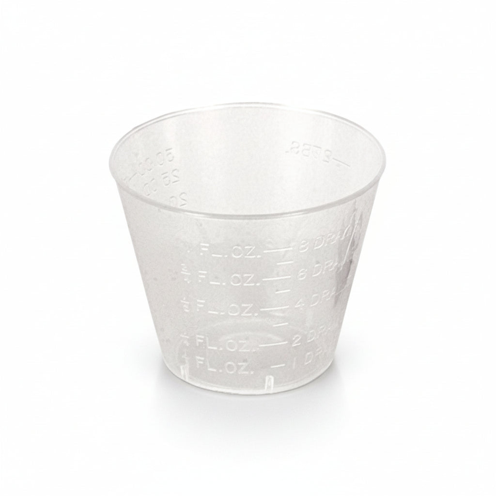 Verre gradué 1 oz pour médicament 100/paquet