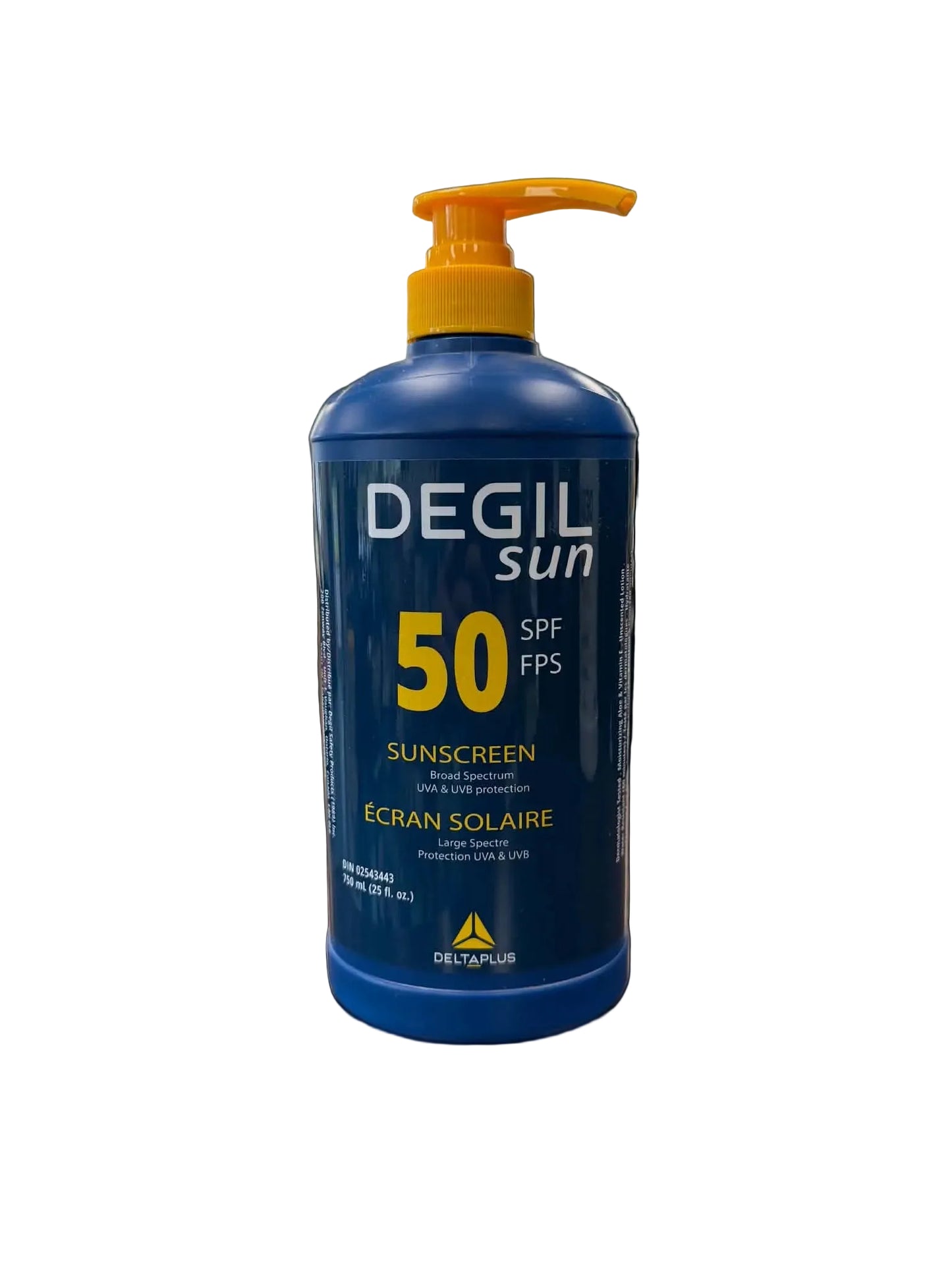 Crème solaire Degil Sun FPS 50 – Format 750 ml avec pompe