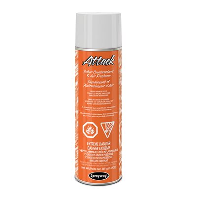 Orange-scented aerosol air freshener