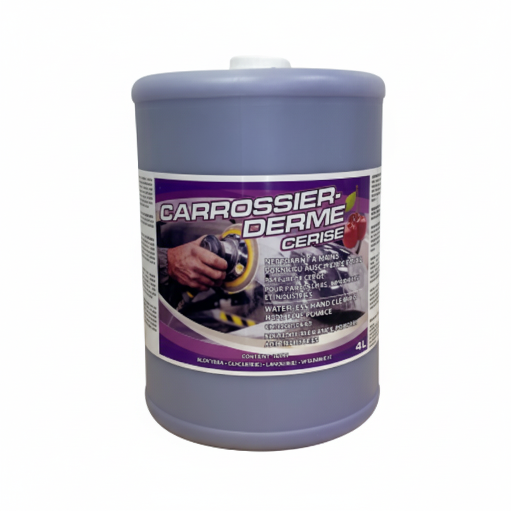 Savon à mains abrasif à la cerise Carrossier Derme 4 litres