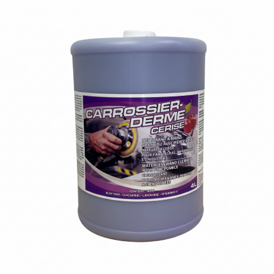 Savon à mains abrasif à la cerise Carrossier Derme 4 litres