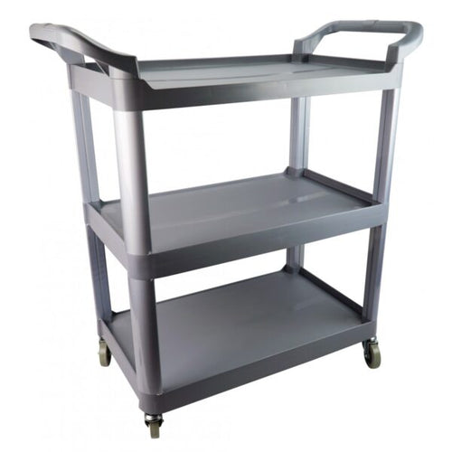 Chariot utilitaire gris 3 tablettes 25" x 16"
