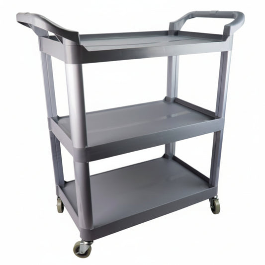 Chariot utilitaire gris 3 tablettes 25" x 16"