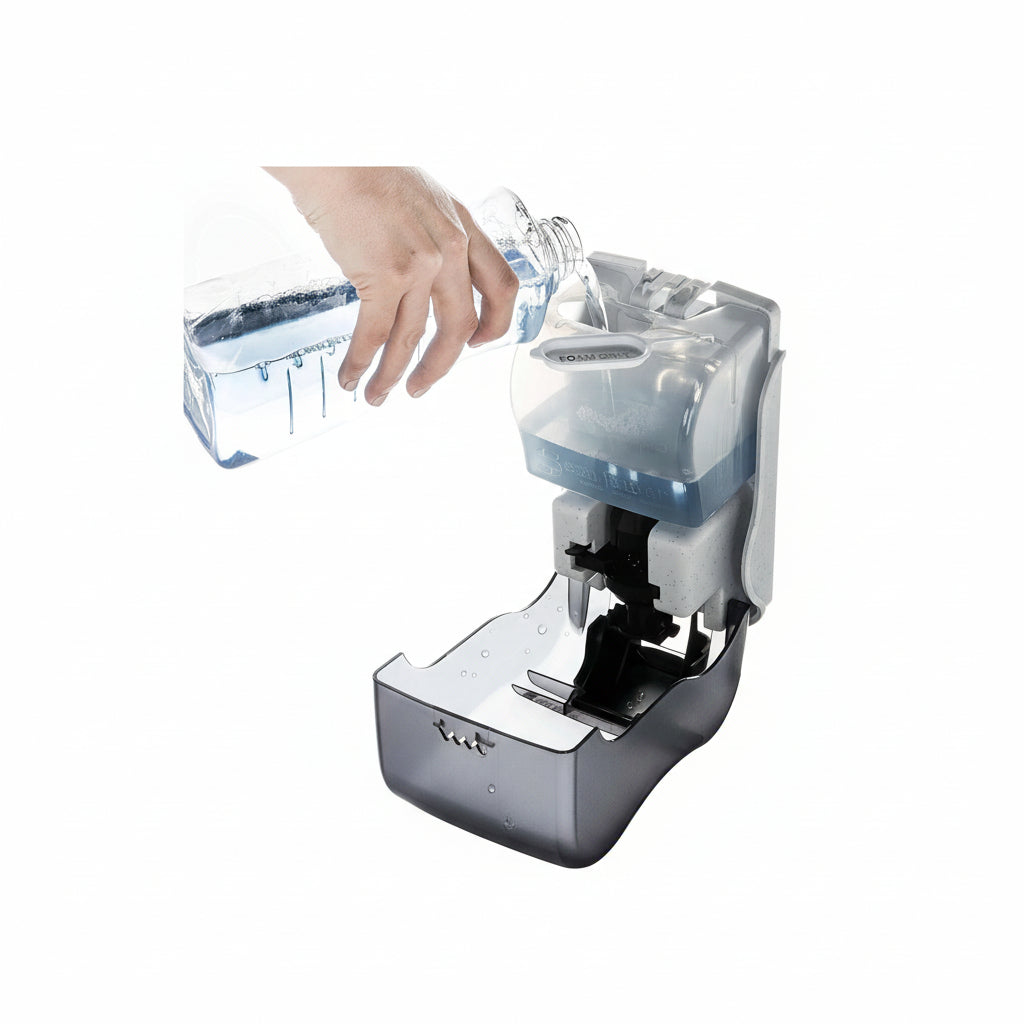 distributeur savon mousse intérieur