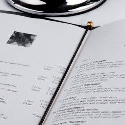 Élastique pour menu de 8 1/2'' x 11''