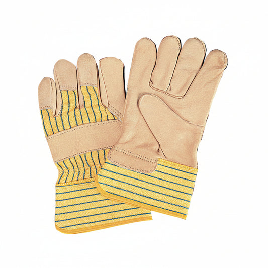 gants travails cuir vache et coton
