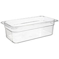 Bac gastronorme polycarbonate clair 1/3 profond 4" Cambro