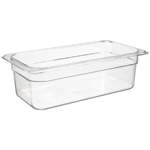 Bac gastronorme polycarbonate clair 1/3 profond 4" Cambro