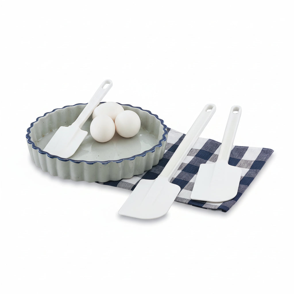 Spatule droite blanche en plastique Vollrath