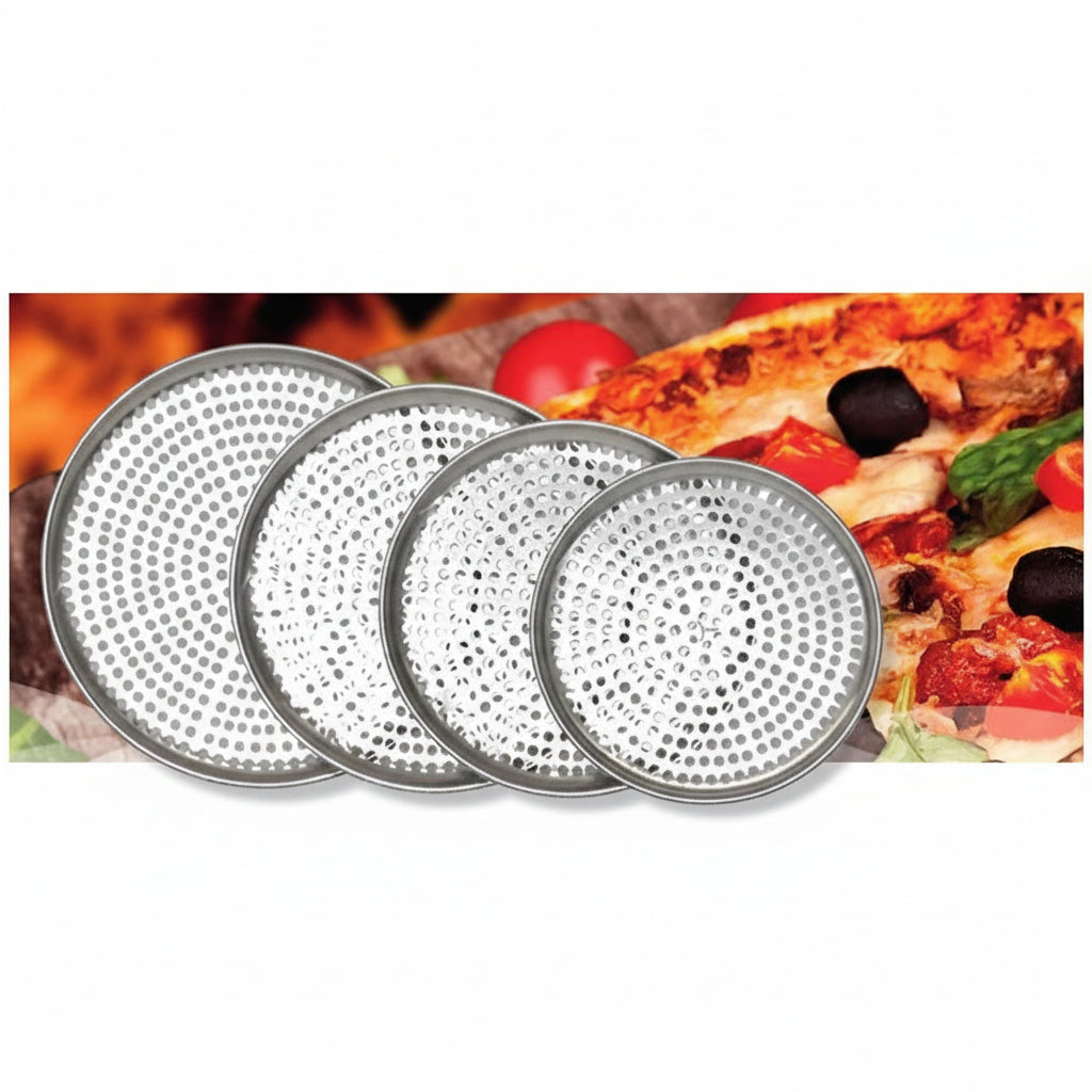 Assiette à pizza en aluminium dur perforée Norjac