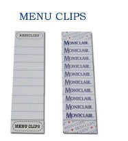 Clips pour menu 100/paquet