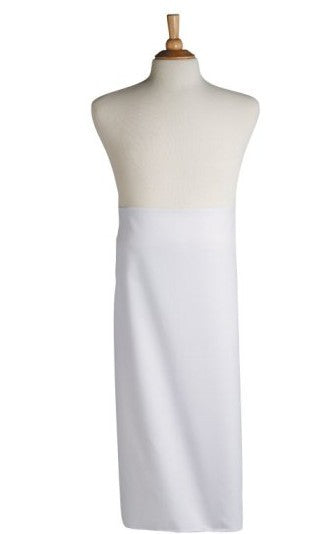 Tablier carré blanc sans poche 50/50