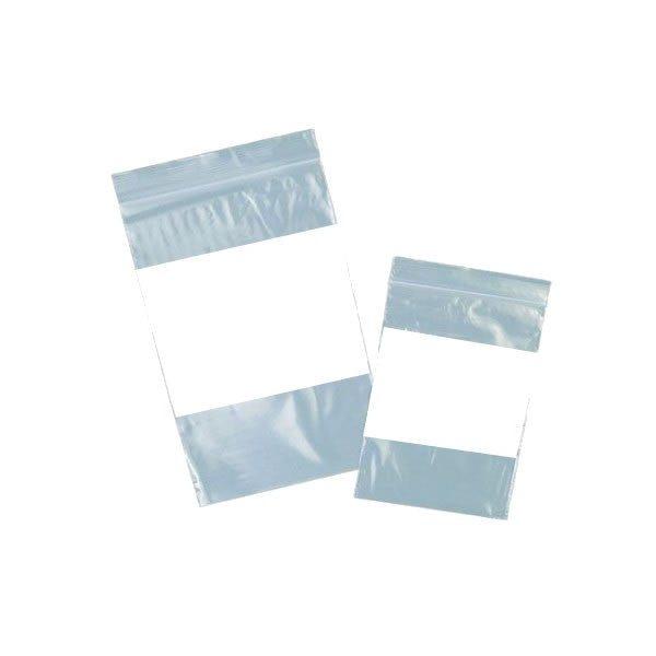 Sacs refermables en plastique 3'' x 5'' avec bloc d'écriture