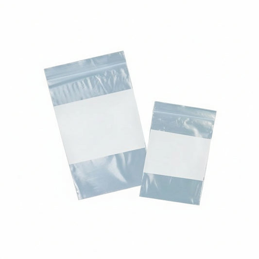 Sacs refermables en plastique 3'' x 5'' avec bloc d'écriture