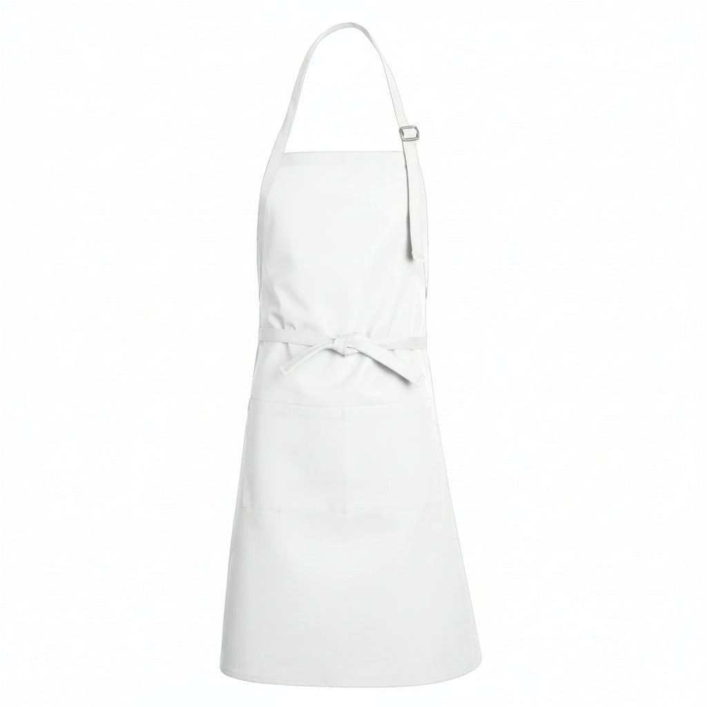 Tablier 2 poches blanc