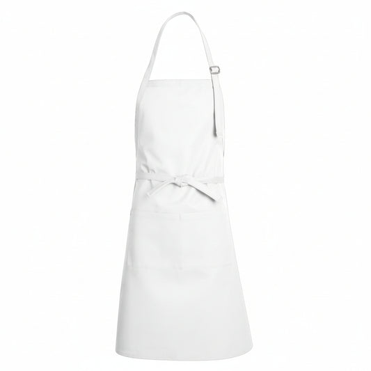 Tablier 2 poches blanc