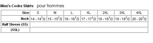 Chemise de cuisinier blanche manche courte