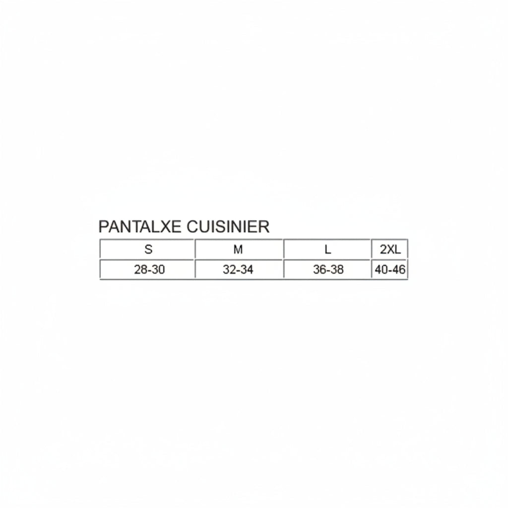 Pantalon de cuisinier BLANC
