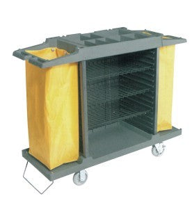 Chariot de ménage à 2 sections