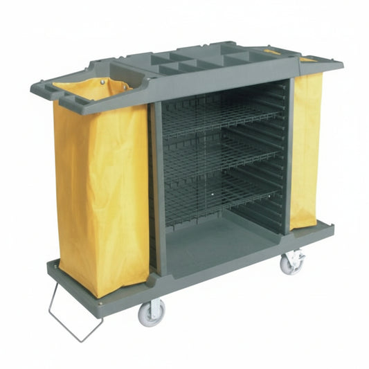 Chariot de ménage à 2 sections