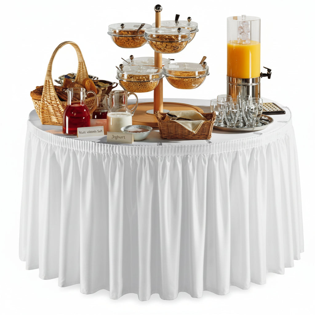 Jupe blanche pour table 13''