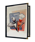 Couverture de menu transparente 2 volets 8-1/2'' x 11''