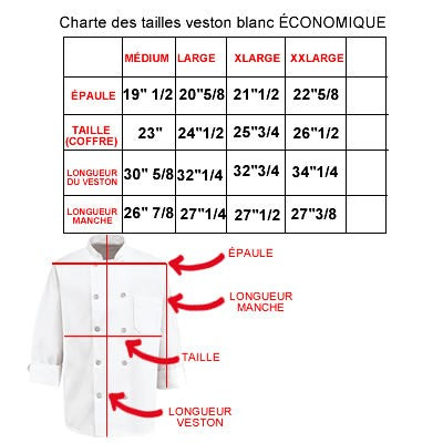  VESTON CHEF blanc GRAND CHEF.