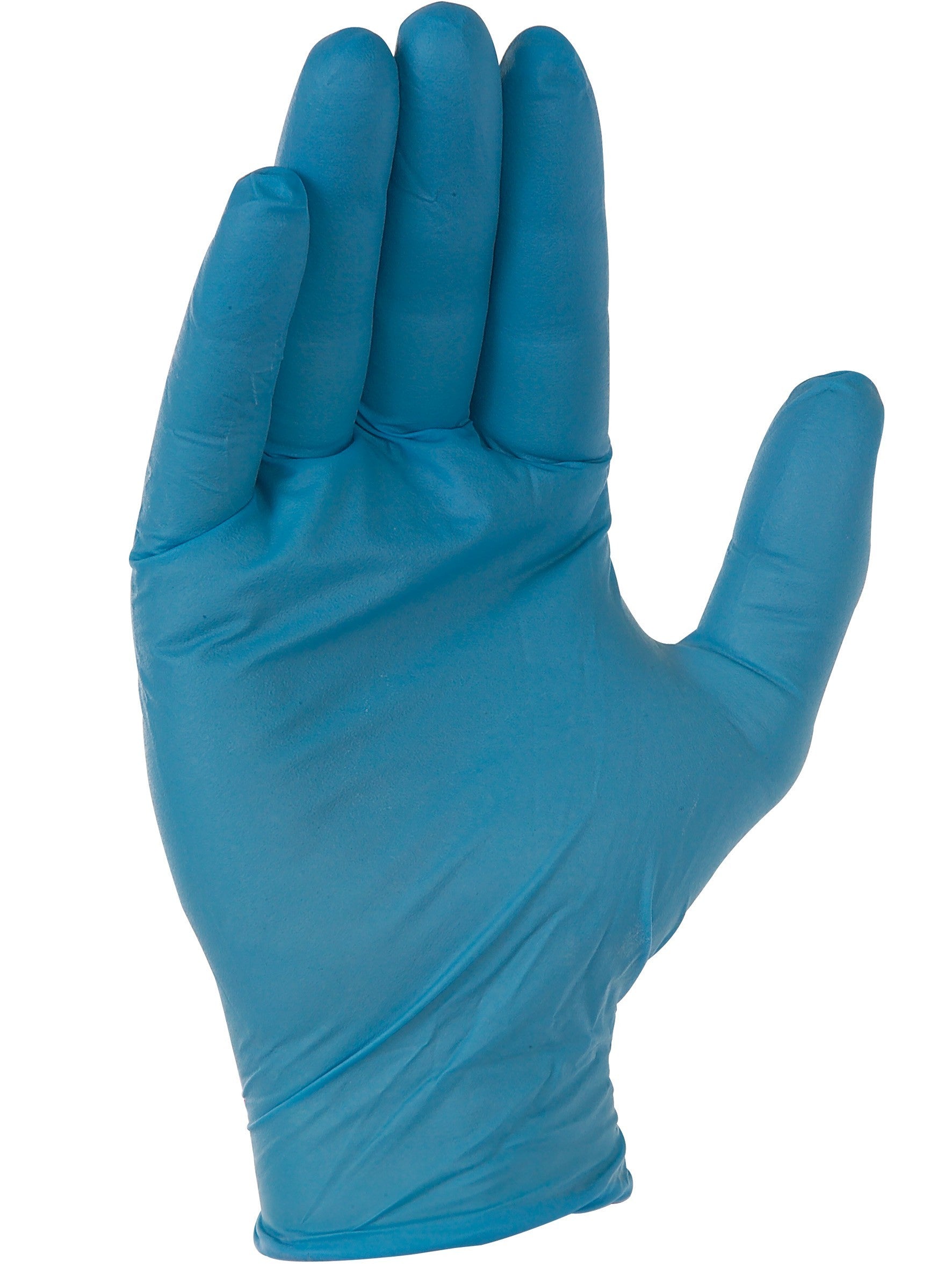 Gants nitrile bleu 100/pqt