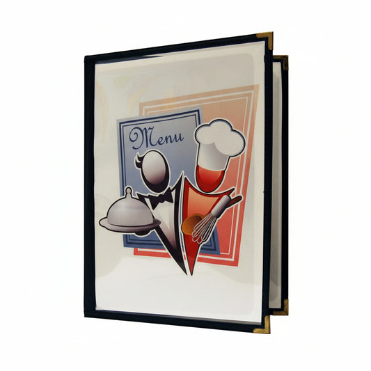 Couverture de menu en plastique 5-1/2'' x 8-1/2''