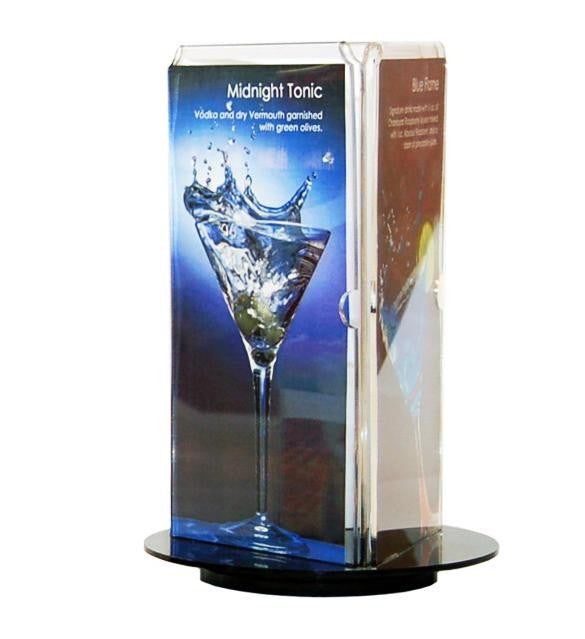 Présentoire 3 surfaces sur base