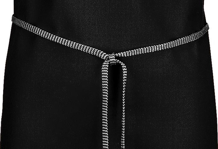 Tablier bavette noir sans poche