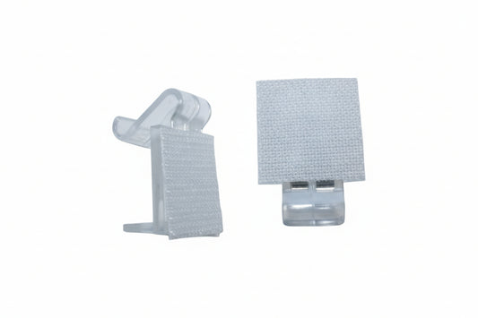 Clip attache pour jupe de table avec velcro 1/2" 100/boite