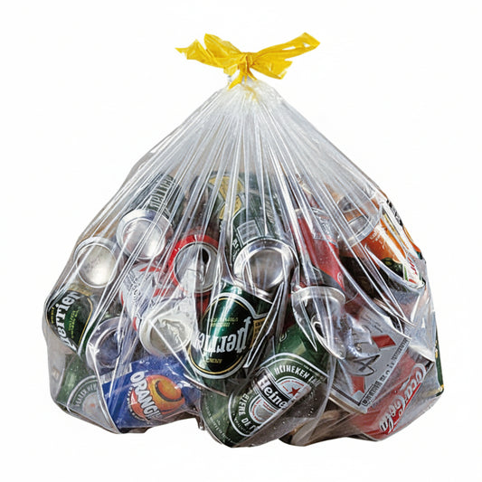 Sacs à recyclage et ordures clair