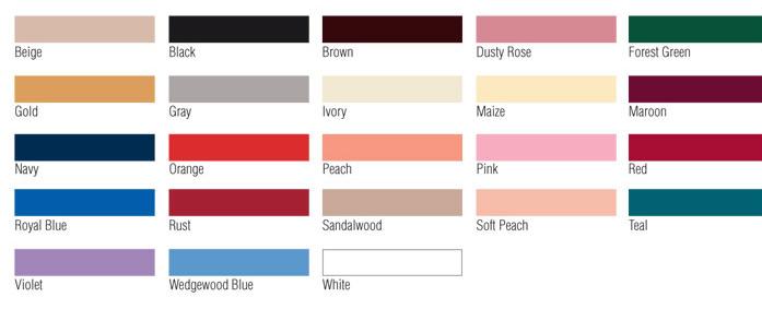  Nappe couleur 72 X 72 dz